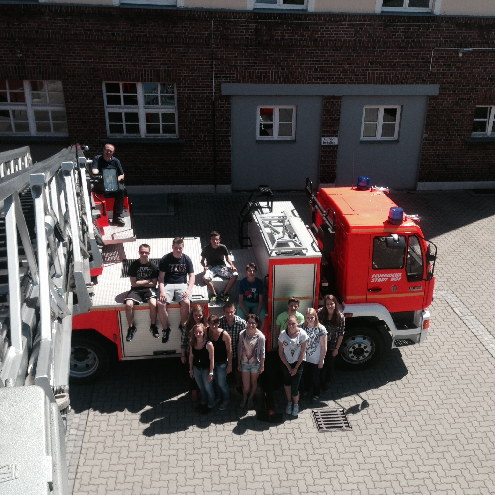 Besuch Feuerwehr Hof 2014 - Foto 2